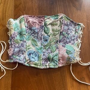 Floral Pastel Corset-Style Women’s Top